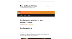 Desktop Screenshot of nonmultiplexcinema.com